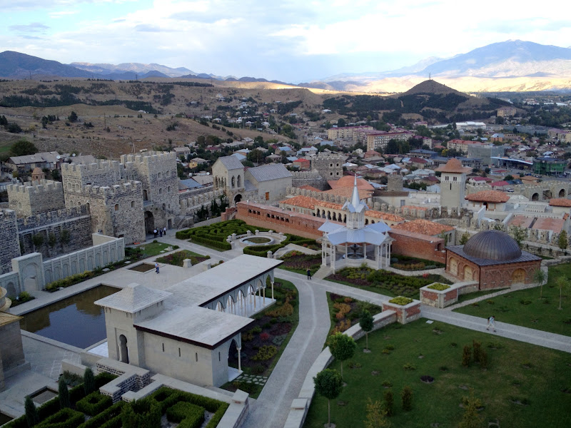 More of the Rabati Castle complex from above