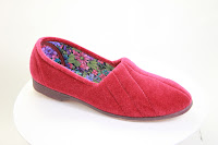European-made red slipper from Veganline.com