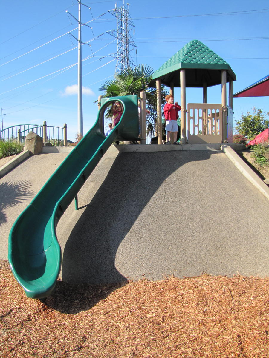 The Learning Landscape Playground Hills And Embankment Slides