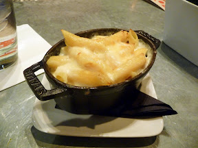 Boka Seattle's Mac + Cheese with caramelized onions, sauce mornay