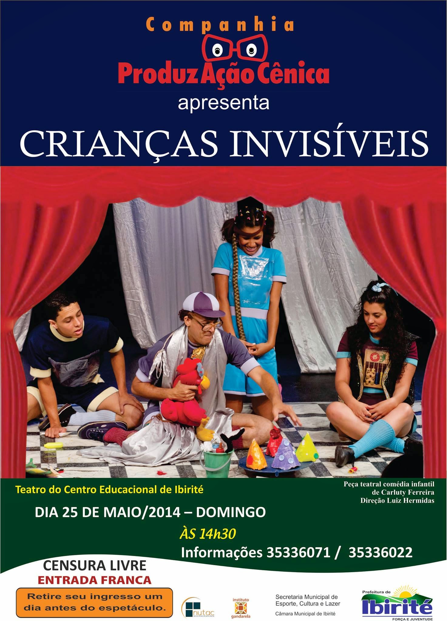 Crianças Invisíveis no Teatro do Centro Educacional de Ibirité