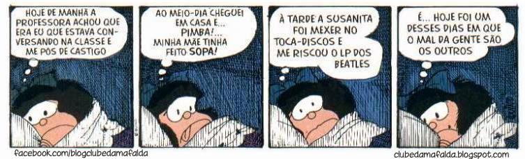 Clube da Mafalda:  Tirinha 726 