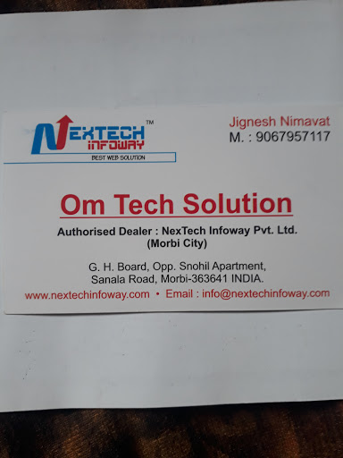 Om Tech Solution, Morbi, Gujaratg.h.brod blook no.L589 opp.snohil apartment rood, Sanala, Morbi, Gujarat 363641, India, GPS_Supplier, state GJ