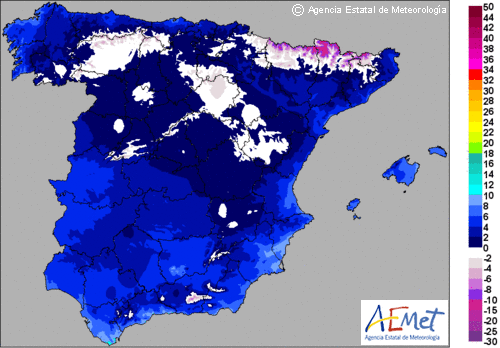 El frío marcará el tiempo en España, la nieve en Europa
