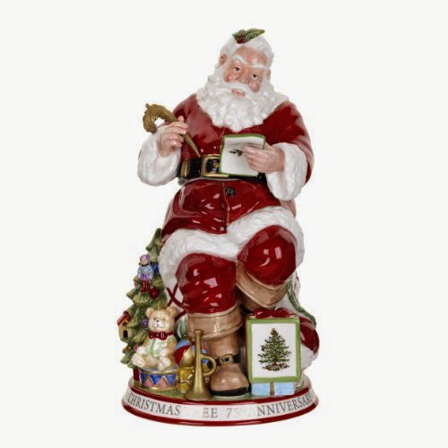  Spode Christmas Tree Sculptural Santa Cookie Jar