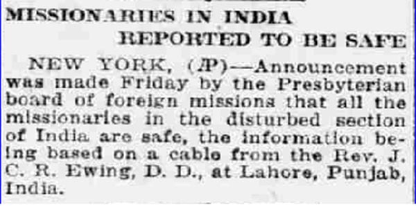 Old India Photos - News published in New York on 03-May-1919 Old India Photos - News published in New York on 03-May-1919