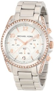  Michael Kors Women's MK5459 Blair Silver & Rose Gold Watch