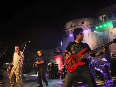 The Parikrama band performed at the Times Pune Festival at Shaniwar Wada on January 13, 2013.