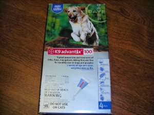  4 MONTH K 9 ADVANTIX Blue (for dogs over 55lbs.)