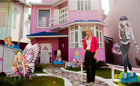 Casa cor de rosa da Barbie em Mogi das Cruzes