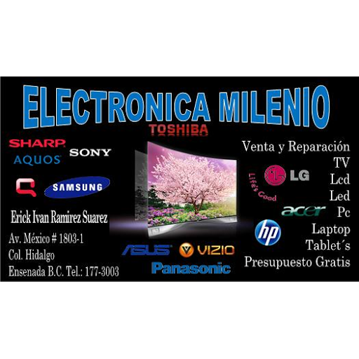 ELECTRONICA MILENIO, Av Mexico 1803, Hidalgo, 22880 Ensenada, B.C., México, Establecimiento de reparación de artículos electrónicos | BC