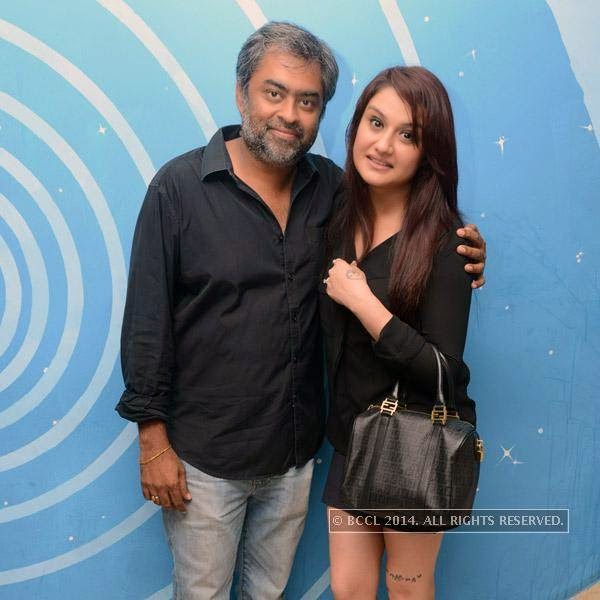 Aravind Krishna and Sonia Agarwal during the launch party of newly opened pub 'Small World' in Chennai.