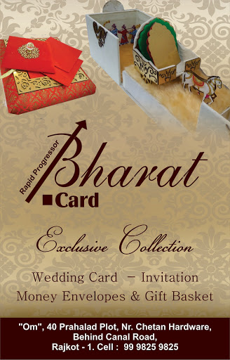 Bharat Card - Wedding Card Rajkot, 40 Prahalad Plot Behind, Canal Rd, Rajkot, Gujarat 360001, India, Gift_basket_shop, state GJ