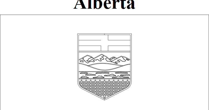 Geography Blog: Alberta Flag Coloring Page