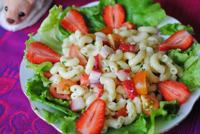 strawberry macaroni salad recipe by ServicefromHeart