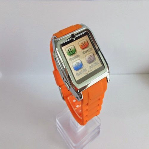  Smart Watch iPhone Android Phones Bluetooth Calling SMS Pictures Camera Original by TechX (Orange)