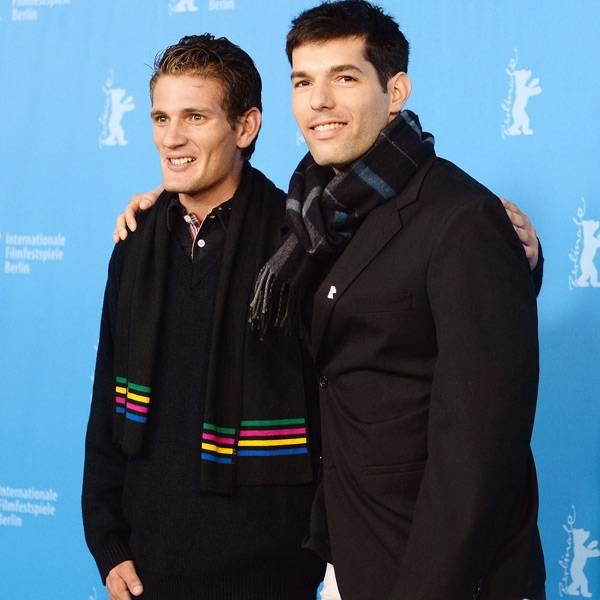 Argentinian actor Jonathan Da Rosa (L) and Argentinian director Benjamin Naishtat (R) pose at the photocall for the film 'History of Fear' at the 64th Berlinale Film Festival in Berlin on February 9, 2014. The 64th Berlinale, the first major European film festival of the year, with 24 international productions screening in the main showcase takes place until Febuary 16, 2014. Argentinian actor Jonathan Da Rosa (L) and Argentinian director Benjamin Naishtat (R) pose at the photocall for the film 'History of Fear' at the 64th Berlinale Film Festival in Berlin on February 9, 2014. The 64th Berlinale, the first major European film festival of the year, with 24 international productions screening in the main showcase takes place until Febuary 16, 2014.