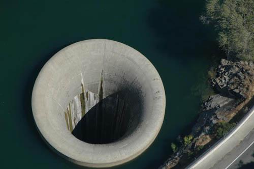 Glory Hole in Monticello Dam California