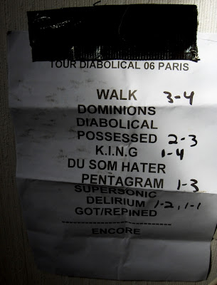 Satyricon : set-list @ La Locomotive, Paris 26/09/2006
