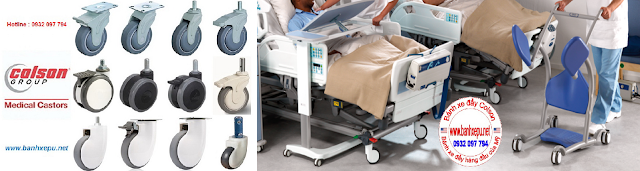 Bánh xe giường bệnh y tế Colson phi 125 có khóa | CPT-5854-85BRK4 Bánh xe giường bệnh y tế Colson phi 125 có khóa | CPT-5854-85BRK4