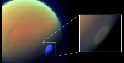 Titan Mysterious Polar Cloud Is Cold And Toxic