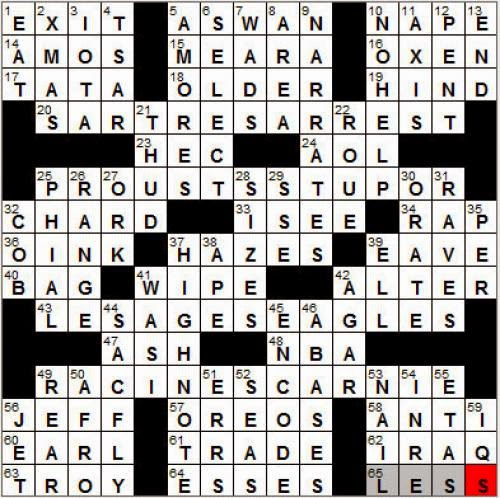 0702 12 New York Times Crossword Answers 2 Jul 12 Monday