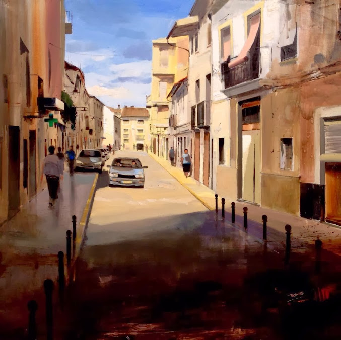 Pintura de Cristóbal Pérez García "Toval" Cistobal Perez Garcia,Toval,Pintor,Pintura,Primer Premio Pintura,Concurso,Pintura Rápida, Pintura Vicente Armiñana,Rafelguaraf,pintor,pintura,premio,