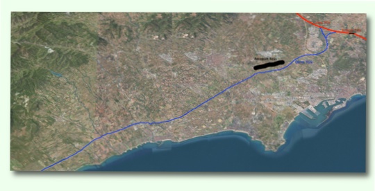 Mapa obres TGV a Tarragona