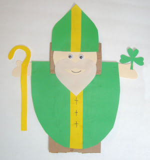 St. Patrick's Day Paper Bag Puppet