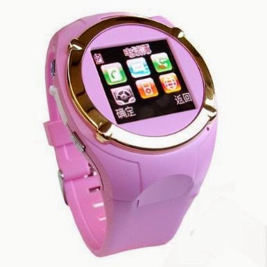  Supersonic Watch Phone Unlocked with Camera Cell Phone Mobile Touch Screen Mp3/4 Fm (Pink/Gold)