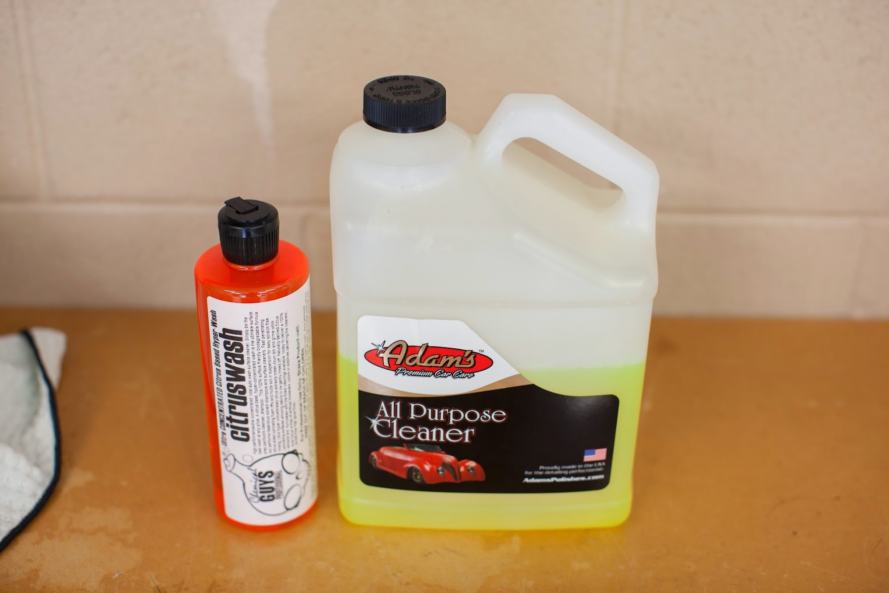 Glass cleaner comparison Auto Finesse, Adam's, Chemical Guys