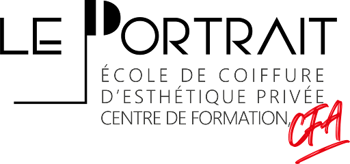 Le portrait - Ecole Coiffure & logo