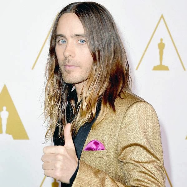 Actor Jared Leto attends the 86th Academy Awards nominee luncheon, held at The Beverly Hilton Hotel in Beverly Hills, California.