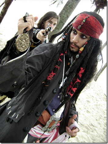 pirates of the caribbean: at world's end cosplay - elizabeth swann and jack sparrow by suicun osdh and akirax3me