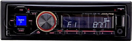  Alpine CDE-141 CD/MP3 Car Stereo Receiver with Front Aux Input and USB