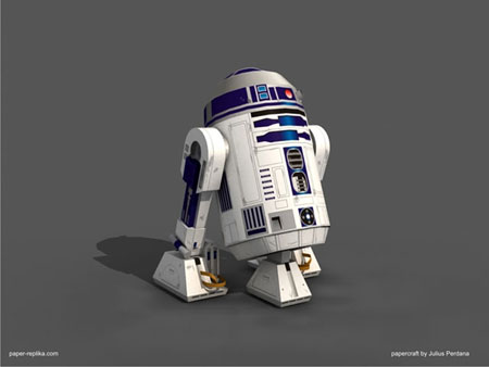 Star Wars R2D2 Paper Model