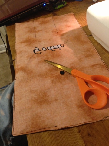 Sew a straight stitch around, leaving an area to turn right sides out.