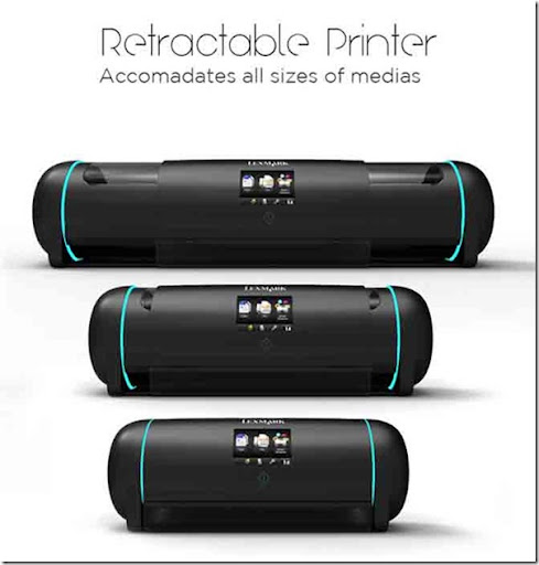 Future technology Concept widescreen printer
