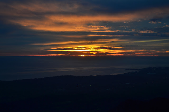 sunset from Montecito Peak