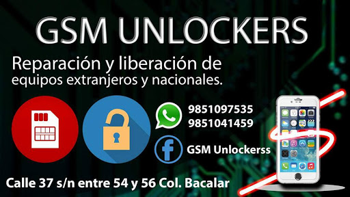 GSM Unlockers, Calle 37 Entre 54 y 56, Bacalar, 97780 Valladolid, Yuc., México, Soporte y servicios informáticos | YUC