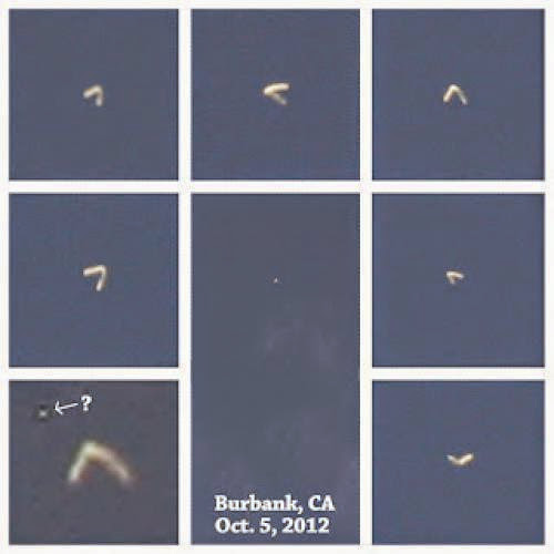 Daytime Ufo Activity Over Burbank California 5 Oct 2012