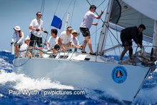 J/39 Sleeper sailing fast downwind at Antigua Sailing Week