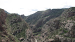 A nice vertical panorama of the gorge from the bridge
