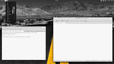 Fedora 15 globalmenu screenshot