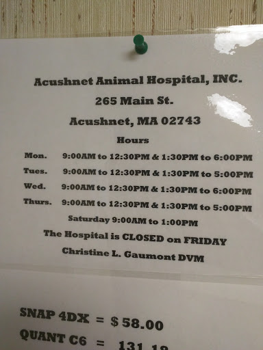 Animal Hospital «Acushnet Animal Hospital Inc», reviews and photos