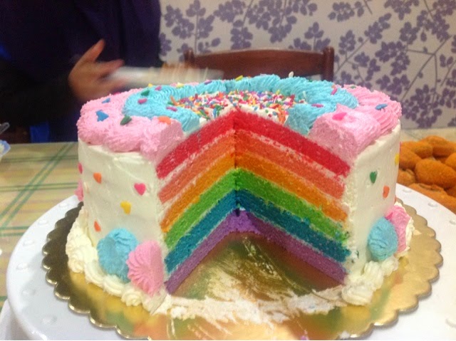 A RecipeTester: Kek Rainbow untuk birthday Iman Fariza 