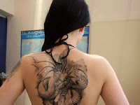 Back Dragon Tattoo Designs For Women