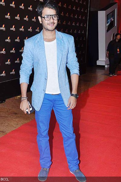 Jay Soni in a blue outfit during a TV channel's anniversary bash, held at Grand Hyatt in Mumbai on February 2, 2013. (Pic: Viral Bhayani)
