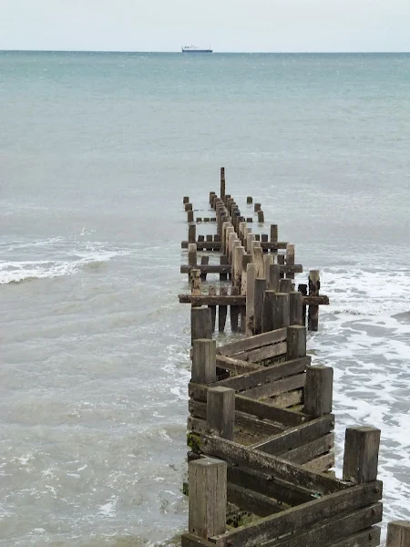 Zig Zag groynes at Walcott