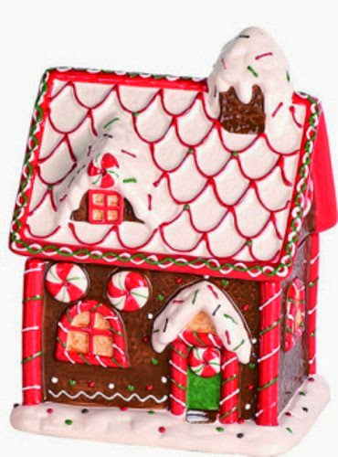  Chocolate Gingerbread House Holiday Christmas Cookie Jar